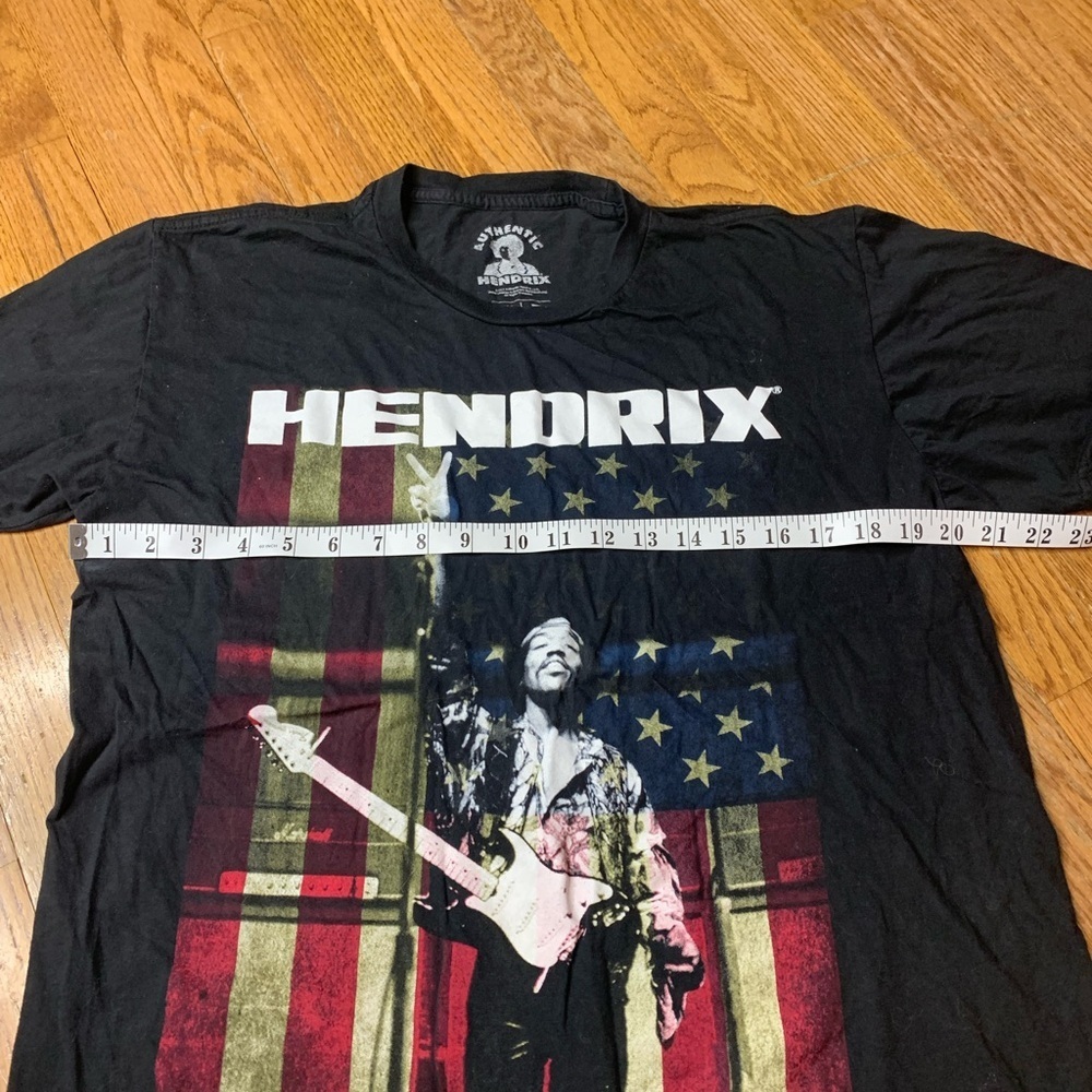 Authentic Hendrix Jimi Hendrix American Flag Graphic Tee - Size Large - Picture 5 of 5